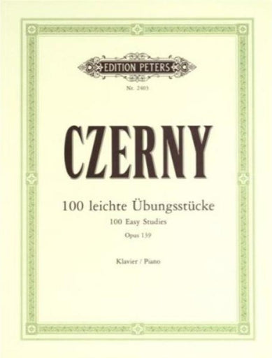 Czerny - 100 Easy Progressive Pieces Without Octaves Op. 139, Piano