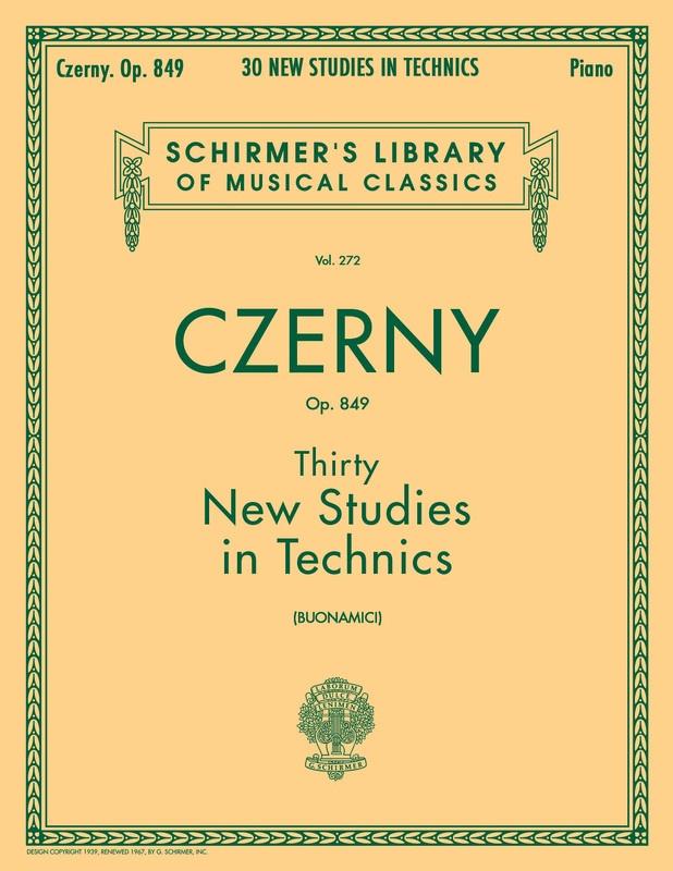 Czerny - 30 New Studies in Technics Op. 849-Piano & Keyboard-G. Schirmer, Inc.-Engadine Music