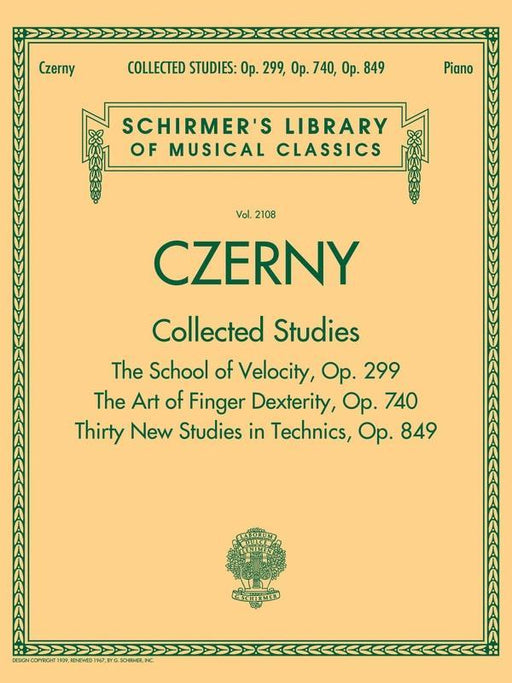 Czerny - Collected Studies Op. 299, Op. 740, Op. 849, Piano