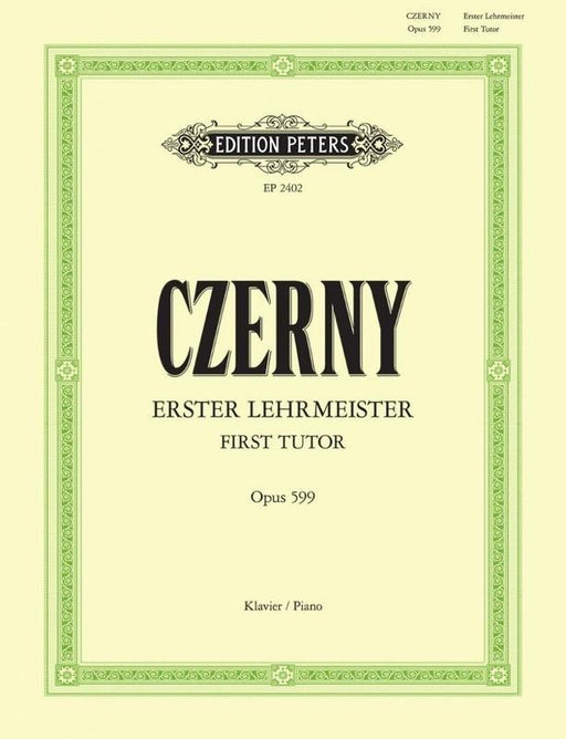 Czerny - First Tutor Op. 599, Piano