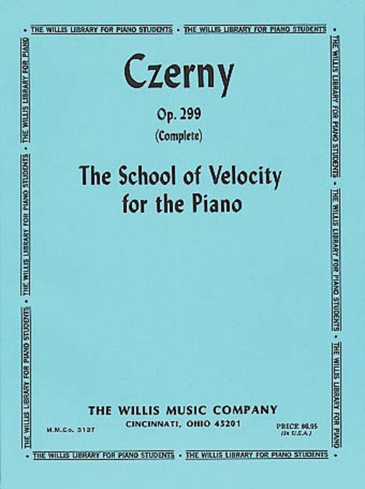 Czerny - School of Velocity Op. 299, Piano