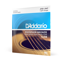 D'Addario 12 String Acoustic Guitar String Set - Various Gauges