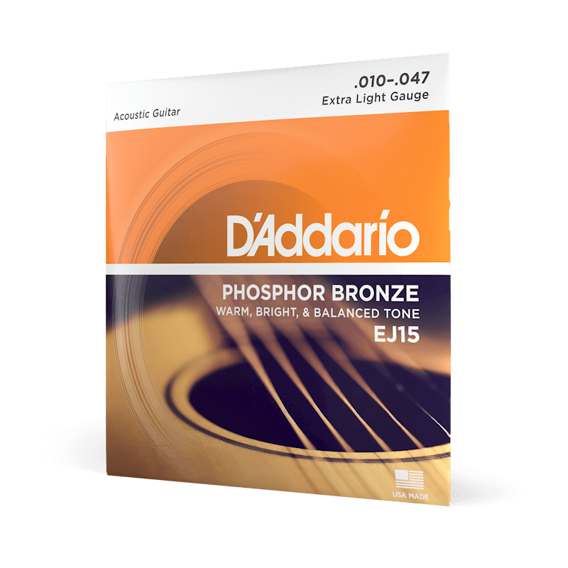 D'Addario Phosphor Bronze Acoustic Guitar String Set - Various Gauges