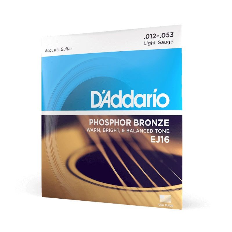 D'Addario Phosphor Bronze Acoustic Guitar String Set - Various Gauges