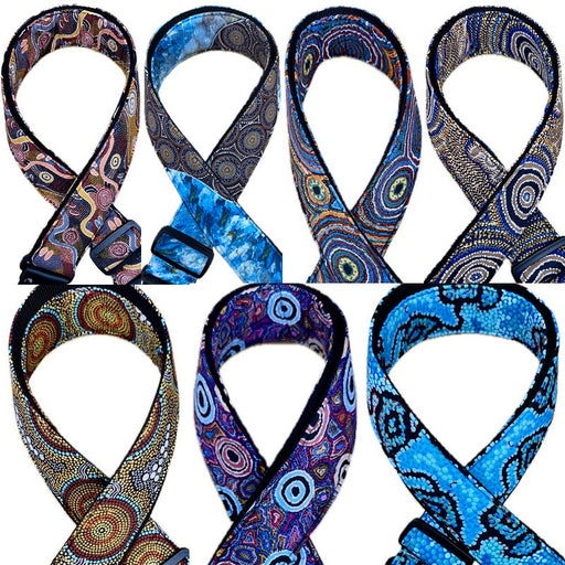 DSL 2" Guitar Strap Aboriginal Art - Various