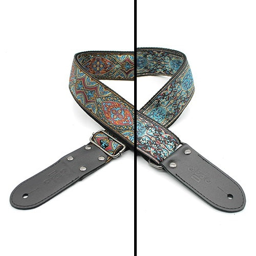 DSL 2" Guitar Strap Jacquard Webbing Shiraz - Various Colours