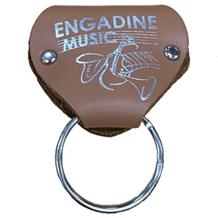 DSL Tan Leather Pick Case Keyring