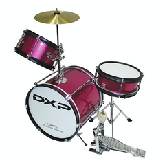 DXP 3 Piece Junior Drum Kit TXJ3-Acoustic Drum Kit-DXP-Pink-Engadine Music