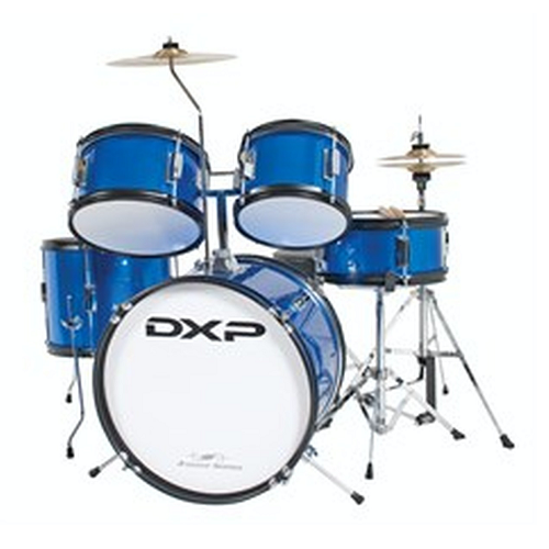 DXP 5 Piece Junior Drum Kit TXJ5-Acoustic Drum Kit-DXP-Blue-Engadine Music