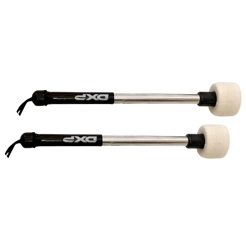 DXP Bass Drum Mallets with Aluminium Handle (Pair)