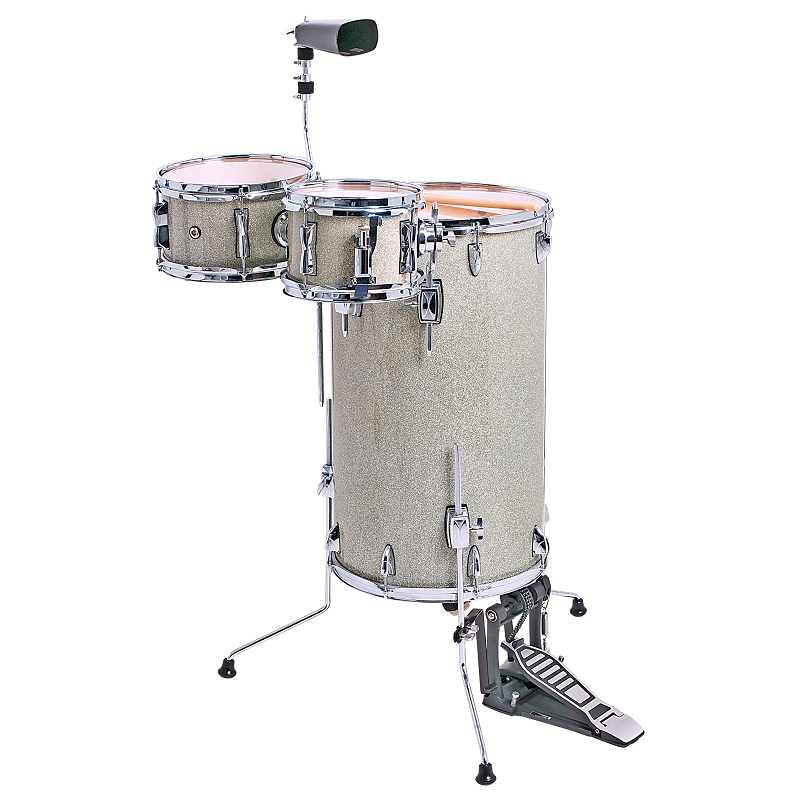 DXP Cocktail Drum Kit Silver Sparkle