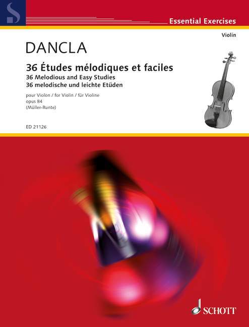 Dancla - 36 Melodious and Easy Studies Op. 84, Violin-Strings-Schott Music-Engadine Music