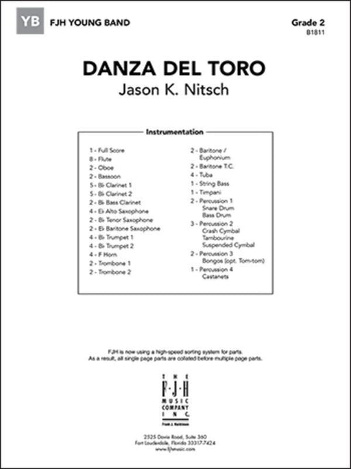 Danza del Toro, Jason K. Nitsch Concert Band Grade 2