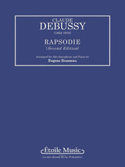 Debussy - Rapsodie, Alto Saxophone Solo with Keyboard-Woodwind-Etoile Music-Engadine Music