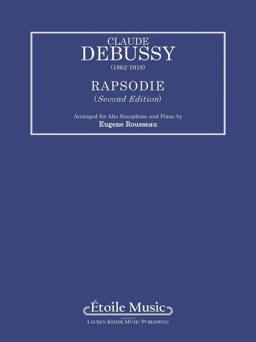 Debussy - Rapsodie, Alto Saxophone Solo with Keyboard-Woodwind-Etoile Music-Engadine Music