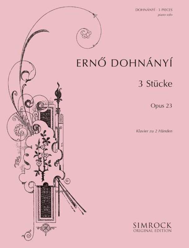 Dohnányi - Three Pieces Op. 23 Piano-Piano & Keyboard-Simrock-Engadine Music