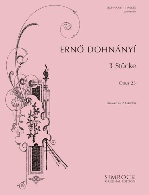 Dohnányi - Three Pieces Op. 23 Piano-Piano & Keyboard-Simrock-Engadine Music
