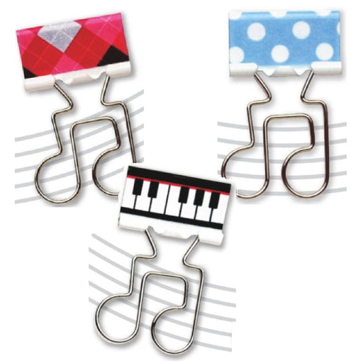 Double Clip 8th Note Pack of 4