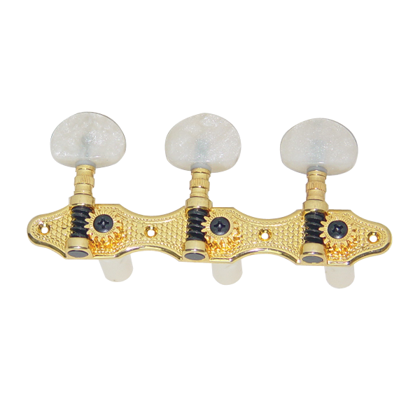 Dr Parts Classical Gold Plated Machine Heads Pearloid Buttons (3-a-side)