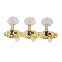Dr Parts Classical Gold Plated Machine Heads Pearloid Buttons (3-a-side)