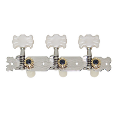 Dr Parts Classical Nickel Machine Heads Pearloid Buttons (3-a-side)