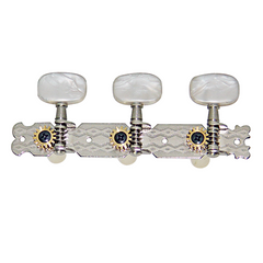 Dr Parts Classical Nickel Machine Heads Pearloid Buttons (3-a-side)