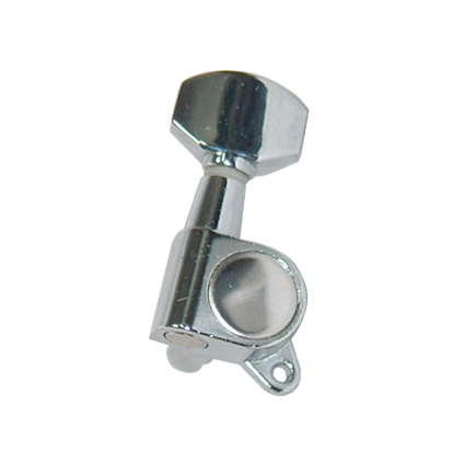 Dr Parts Electric Machine Heads Chrome Diecast Housing Singles Set (6-in-line)