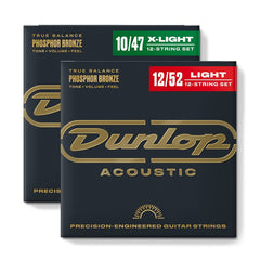 Dunlop Acoustic Guitar Phosphor Bronze Wound 12-String Set - Various
