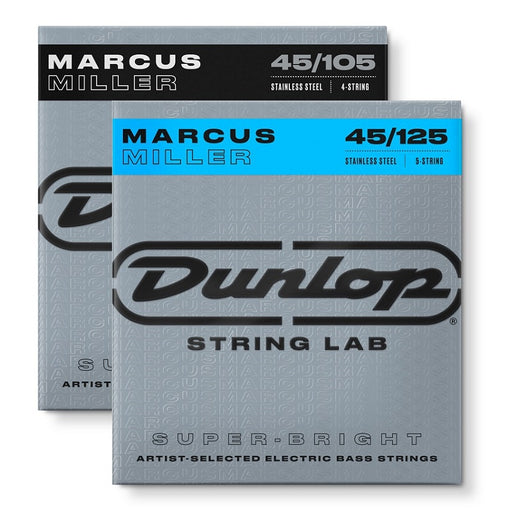 Dunlop Bass Guitar Icon Series Stainless Steel Round Wound String Set - Marcus Miller
