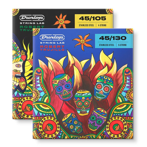 Dunlop Bass Guitar Signature Series Stainless Steel Round Wound String Set - Robert Trujillo