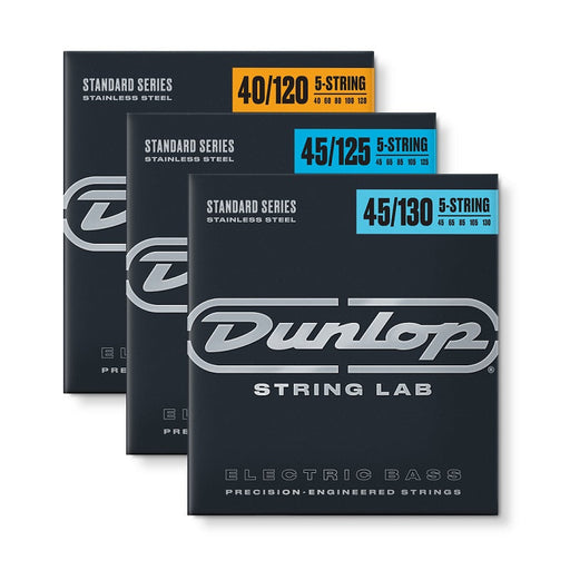 Dunlop Bass Guitar Stainless Round Wound 5-String Set
