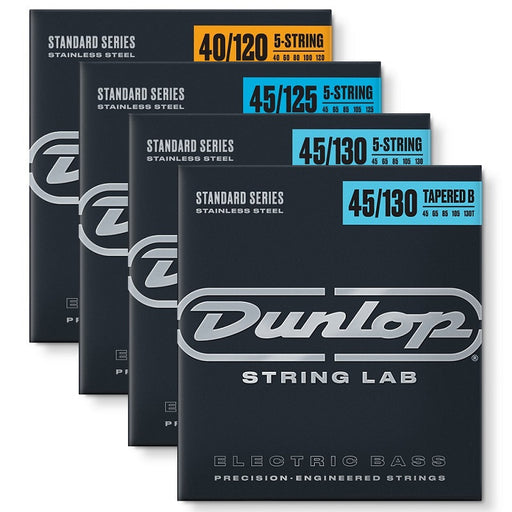 Dunlop Bass Guitar Stainless Round Wound 5-String Set