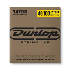 Dunlop Bass Guitar Stainless Steel Flat Wound 4-String Set - Various