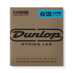 Dunlop Bass Guitar Stainless Steel Flat Wound 5-String Set
