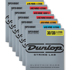 Dunlop Bass Guitar Super Bright Nickel Wound String Set - Various