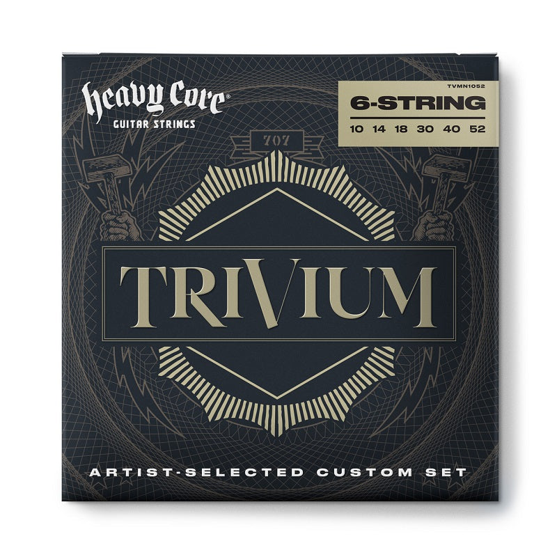 Dunlop Electric Guitar Nickel Wound Heavy Core 6-String Set - Trivium