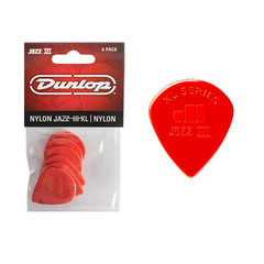 Dunlop Jazz III Nylon | XL Picks 6 Pack