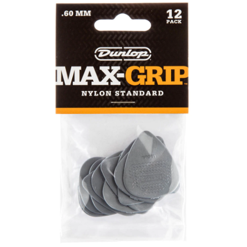 Dunlop Max-Grip Nylon Standard Pick 12 Pack (0.60mm)