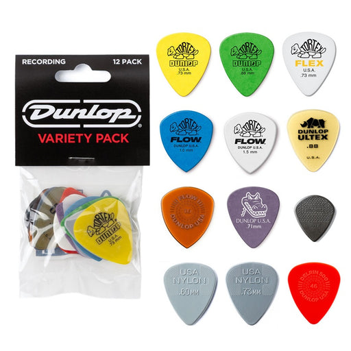 Dunlop Recording Variety Pick Pack (12)