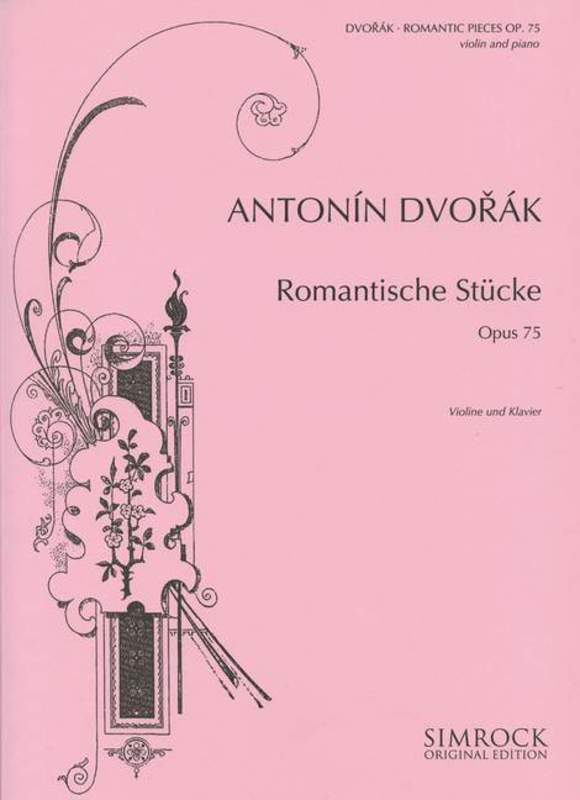 Dvorak - Romantic Pieces, Op. 75, Violin & Piano-Strings-Simrock-Engadine Music