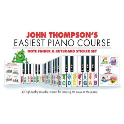 Easiest Piano Course Note Finder & Keyboard Sticker Set-Piano & Keyboard-Willis Music-Engadine Music