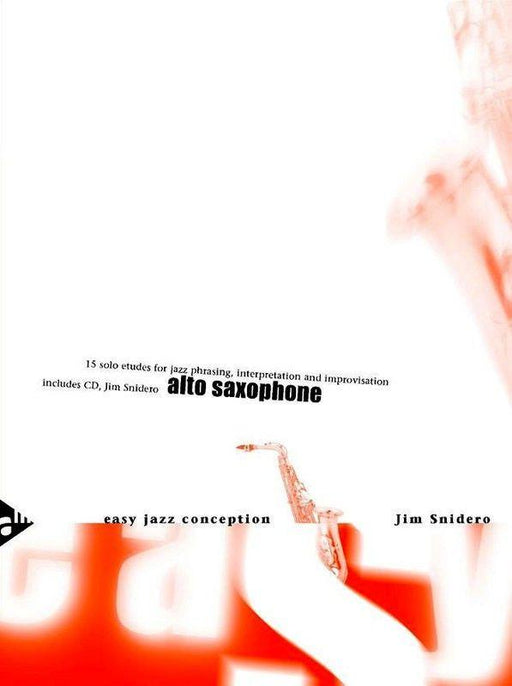 Easy Jazz Conception for Alto Saxophone-Woodwind-Advance Music-Engadine Music