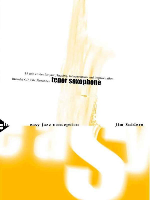 Easy Jazz Conception for Tenor Saxophone-Woodwind-Advance Music-Engadine Music