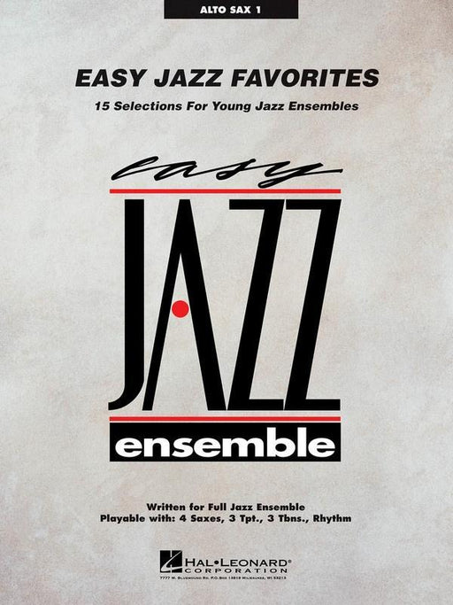 Easy Jazz Favorites - Alto Saxophone 1-Jazz Ensemble-Hal Leonard-Engadine Music