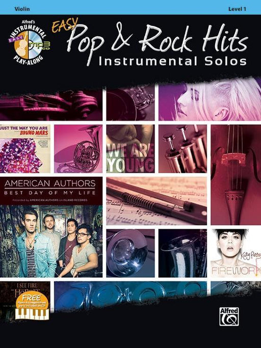 Easy Pop & Rock Hits Instrumental Solos for Strings Book & CD, Violin-Strings-Alfred-Engadine Music