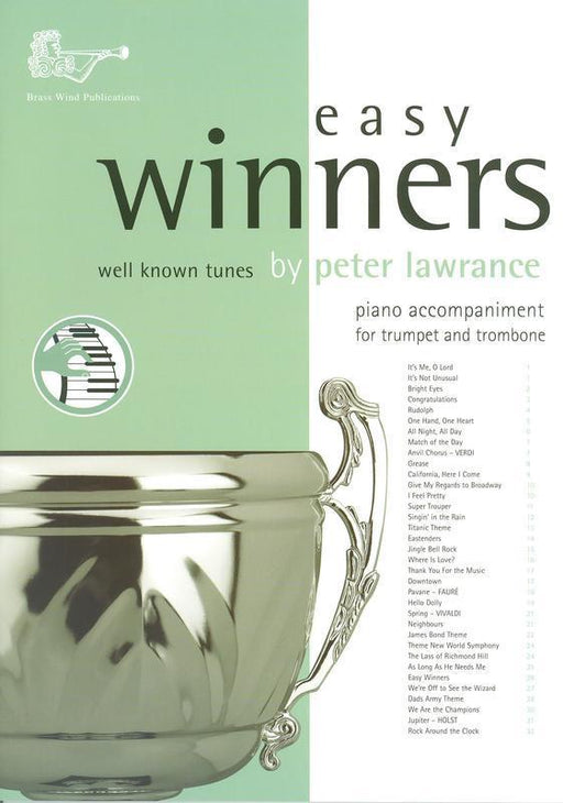 Easy Winners for Treble Brass, Piano Accompaniment for Trumpet/Trombone/Euphonium-Brass-Brass Wind Publications-Engadine Music