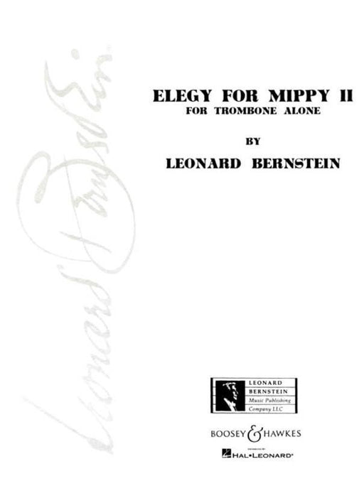 Elegy for Mippy II, Trombone-Brass-Boosey & Hawkes-Engadine Music
