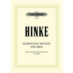 Elementary Method for Oboe, Gustav Hinke-Woodwind-Edition Peters-Engadine Music