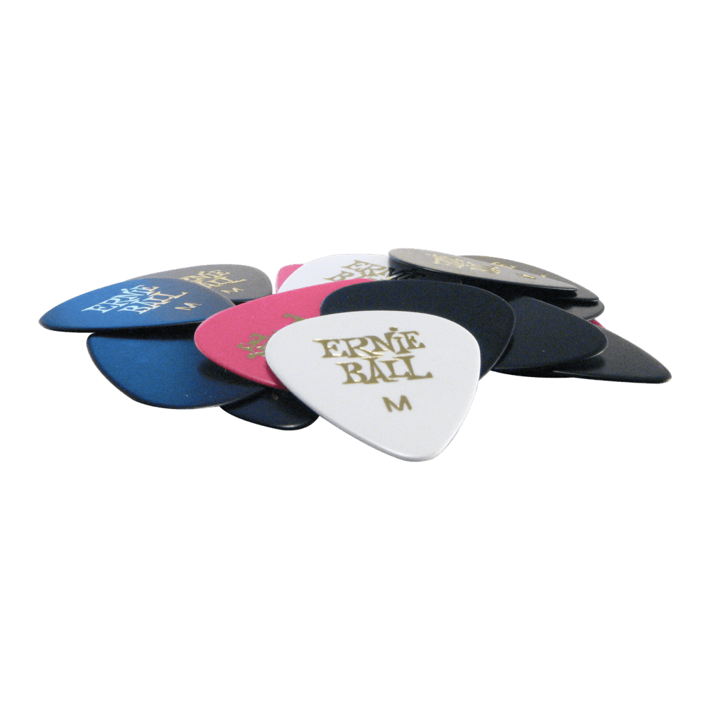 Ernie Ball - Assorted Colour Cellulose Picks (24 Pack) - Various