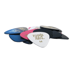 Ernie Ball - Assorted Colour Cellulose Picks (24 Pack) - Various